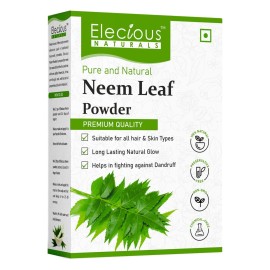 Elecious 100% Natural Neem Powder Margosa, Azadirachta Indica Leaf Powder Ideal for Face Pack and Hair Chemical Free Hair Cleanser for Healthy Hair 200gm Elecious 100% Natural Neem Powder Margosa, Azadirachta Indica Leaf Powder Ideal for Face Pack and Hair Chemical Free Hair Cleanser for Healthy Hair 200gm