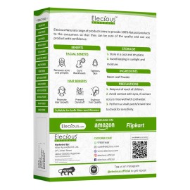 Elecious 100% Natural Neem Powder Margosa, Azadirachta Indica Leaf Powder Ideal for Face Pack and Hair Chemical Free Hair Cleanser for Healthy Hair 200gm Elecious 100% Natural Neem Powder Margosa, Azadirachta Indica Leaf Powder Ideal for Face Pack and Hair Chemical Free Hair Cleanser for Healthy Hair 200gm