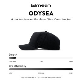 melin Odysea Stacked Hydro, Black, Men\'s Performance Snapback Hats, Water-Resistant Fitted Baseball Caps for Men & Women, Golf, Running, or Workout Hat, Medium-Large, Medium-Large melin Odysea Stacked Hydro, Black, Men\'s Performance Snapback Hats, Water-Resistant Fitted Baseball Caps for Men & Women, Golf, Running, or Workout Hat, Medium-Large, Medium-Large
