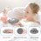 INNERNEED Food-Grade Soft Silicone Body Scrubber Shower Brush Handheld Cleansing Skin Brush, Gentle Exfoliating and Lather Well (Gray)