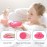 INNERNEED Food-Grade Soft Silicone Body Scrubber Shower Brush Handheld Cleansing Skin Brush, Gentle Exfoliating and Lather Well (Pink)
