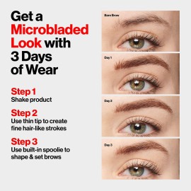 Revlon ColorStay 5-in-1 Semi-Permanent Brow Ink with Spoolie Brush, Waterproof, Transfer-Proof, Eyebrow Makeup, Easy to Remove, 350 Blonde Ink, 0.09 fl oz Revlon ColorStay 5-in-1 Semi-Permanent Brow Ink with Spoolie Brush, Waterproof, Transfer-Proof, Eyebrow Makeup, Easy to Remove, 350 Blonde Ink, 0.09 fl oz