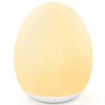 MediAcous Night Light for Kids, Egg Light for Nursery, 7 Colors Changing & Stepless Dimming, Soft Silicone Touch Night Lamp with 1 Hour Timer, Rechargeable Nursery Night for Breastfeeding