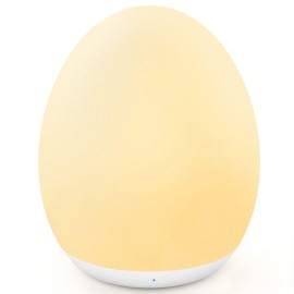 MediAcous Night Light for Kids, Egg Light for Nursery, 7 Colors Changing & Stepless Dimming, Soft Silicone Touch Night Lamp with 1 Hour Timer, Rechargeable Nursery Night for Breastfeeding