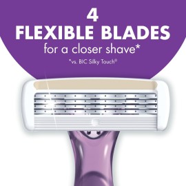 BIC Soleil Escape Women\'s Disposable 4-Blade Razors, Lavender & Eucalyptus Scented Handles, Smooth Shave, 12-Pack, Ideal Womens Shaving Gift Set BIC Soleil Escape Women\'s Disposable 4-Blade Razors, Lavender & Eucalyptus Scented Handles, Smooth Shave, 12-Pack, Ideal Womens Shaving Gift Set