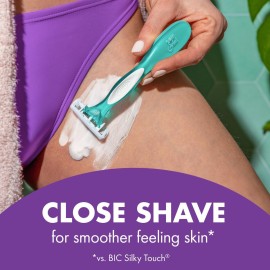 BIC Soleil Escape Women\'s Disposable 4-Blade Razors, Lavender & Eucalyptus Scented Handles, Smooth Shave, 12-Pack, Ideal Womens Shaving Gift Set BIC Soleil Escape Women\'s Disposable 4-Blade Razors, Lavender & Eucalyptus Scented Handles, Smooth Shave, 12-Pack, Ideal Womens Shaving Gift Set