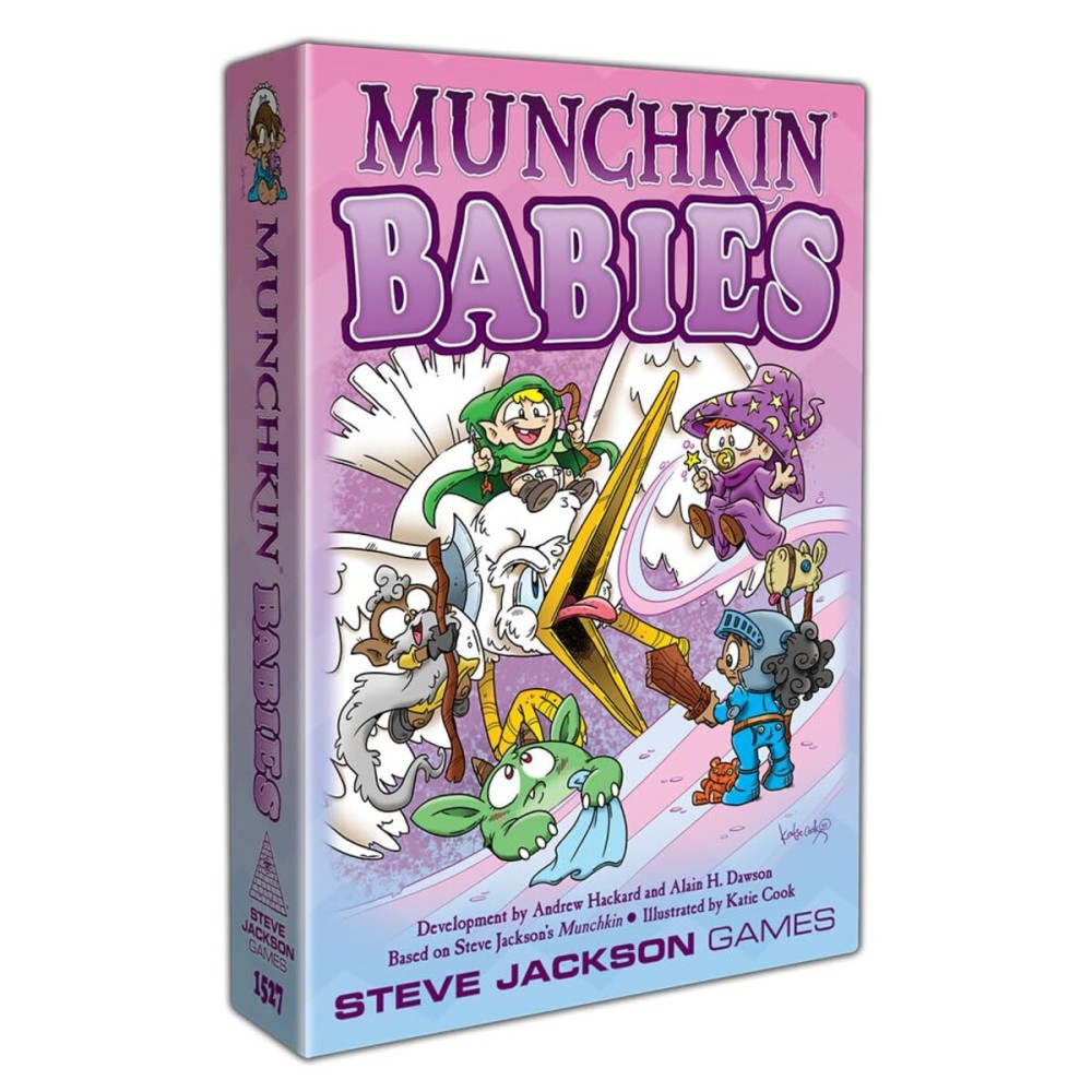 Munchkin Babies Card Game, Family Card Game, Adult, Kids, & Family Game, Fantasy Adventure Card Game, Roleplaying Game, Ages 10+, 3-6 Players, Avg Play Time 120 Min, Steve Jackson Games Munchkin Babies Card Game, Family Card Game, Adult, Kids, & Family Game, Fantasy Adventure Card Game, Roleplaying Game, Ages 10+, 3-6 Players, Avg Play Time 120 Min, Steve Jackson Games