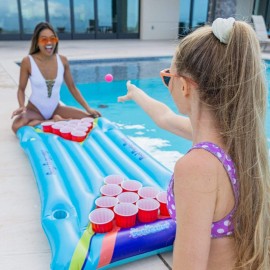 PoolCandy Inflatable Pool Party Pong; an Easy Set up Pool, Lake or Beach Pong Game. Perfect for Your Next BBQ, Pool or Beach Party. PoolCandy Inflatable Pool Party Pong; an Easy Set up Pool, Lake or Beach Pong Game. Perfect for Your Next BBQ, Pool or Beach Party.