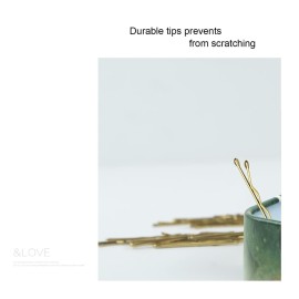 Mini Bobby Pins Blonde with Cute Case, 200 CT 1.38 Inch Small Hair Bobby Pins for Buns, Premium Gold Hair Pins for Kids, Girls and Women, Great for All Hair Types