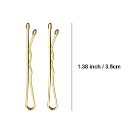 Mini Bobby Pins Blonde with Cute Case, 200 CT 1.38 Inch Small Hair Bobby Pins for Buns, Premium Gold Hair Pins for Kids, Girls and Women, Great for All Hair Types