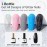 modelones Glitter Gel Top Coat, Iridescent Silver Mix Glitter Gel Polish No Wipe Top Coat Glossy Sparkly Finish Long Lasting Soak Off Rainbow Shimmer Glitter Gel Nail Polish Nail Art Gift, 10ml