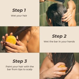 The Earthling Co. Conditioner Bar - Promote Hair Growth, Strengthen & Moisturize All Hair Types - Paraben & Sulfate Free formula with Natural Ingredients for Dry Hair (Simple Fresh, 1.8 oz)