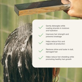 The Earthling Co. Conditioner Bar - Promote Hair Growth, Strengthen & Moisturize All Hair Types - Paraben & Sulfate Free formula with Natural Ingredients for Dry Hair (Vanilla Coconut, 1.8 oz)