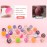 Ohanniewa Bouncy Balls for Kids 20 Pieces 5 Styles 32mm Assorted Bouncy Balls with Storage Bag for Birthday Party Favors