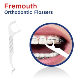 Fremouth Upgraded Orthodontic Flossers for Braces - Ortho Dental Floss Picks, 100 Count (Pack of 1) Fremouth Upgraded Orthodontic Flossers for Braces - Ortho Dental Floss Picks, 100 Count (Pack of 1)