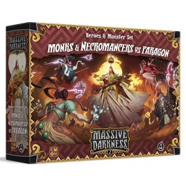 Massive Darkness 2 Monks and Necromancers vs The Paragon Heroes and Monsters Expansion | Cooperative Strategy Game for Adults and Teens | Ages 14+ | 1-6 Players | Avg. Playtime 60 Mins | Made by CMON Massive Darkness 2 Monks and Necromancers vs The Paragon Heroes and Monsters Expansion | Cooperative Strategy Game for Adults and Teens | Ages 14+ | 1-6 Players | Avg. Playtime 60 Mins | Made by CMON