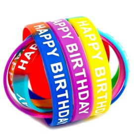 Neureyte 66 Pieces Birthday Rubber Bracelets(22 Styles),Colored Birthday Wristband for Birthday Party Favors,Stretch Birthday Rubber Wristbands for Birthday Party Supplies Neureyte 66 Pieces Birthday Rubber Bracelets(22 Styles),Colored Birthday Wristband for Birthday Party Favors,Stretch Birthday Rubber Wristbands for Birthday Party Supplies