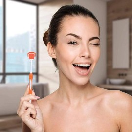 Tongue Brush, Tongue Scraper, Tongue Cleaner Helps Fight Bad Breath, 3 Tongue Scrapers, 3 Pack (Blue & Orange & Red) Tongue Brush, Tongue Scraper, Tongue Cleaner Helps Fight Bad Breath, 3 Tongue Scrapers, 3 Pack (Blue & Orange & Red)