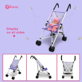 Anivia Stroller Toy Collection Doll Stroller Baby Doll Accessories for Toddlers 1-3Heart Design Gifts for Toddlers and Girls Toy Stroller Anivia Stroller Toy Collection Doll Stroller Baby Doll Accessories for Toddlers 1-3Heart Design Gifts for Toddlers and Girls Toy Stroller