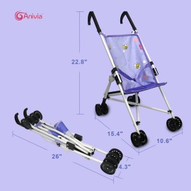 Anivia Stroller Toy Collection Doll Stroller Baby Doll Accessories for Toddlers 1-3Heart Design Gifts for Toddlers and Girls Toy Stroller Anivia Stroller Toy Collection Doll Stroller Baby Doll Accessories for Toddlers 1-3Heart Design Gifts for Toddlers and Girls Toy Stroller