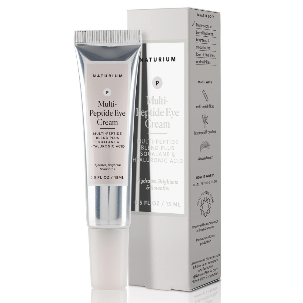 Naturium Multi-Peptide Eye Cream, Smoothing & Anti-Aging Skincare, with Squalene & Hyaluronic Acid, 0.5 oz Naturium Multi-Peptide Eye Cream, Smoothing & Anti-Aging Skincare, with Squalene & Hyaluronic Acid, 0.5 oz