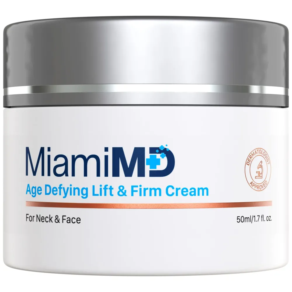 MiamiMD Age-Defying Lifting & Firming Face Cream for Women - Lift & Firm for Anti Aging, Wrinkle Reducer & Hydrating Moisturizer for Smooth, Radiant Skin, Tightening Cream for Face & Neck - 1.7oz MiamiMD Age-Defying Lifting & Firming Face Cream for Women - Lift & Firm for Anti Aging, Wrinkle Reducer & Hydrating Moisturizer for Smooth, Radiant Skin, Tightening Cream for Face & Neck - 1.7oz