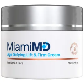 MiamiMD Age-Defying Lifting & Firming Face Cream for Women - Lift & Firm for Anti Aging, Wrinkle Reducer & Hydrating Moisturizer for Smooth, Radiant Skin, Tightening Cream for Face & Neck - 1.7oz MiamiMD Age-Defying Lifting & Firming Face Cream for Women - Lift & Firm for Anti Aging, Wrinkle Reducer & Hydrating Moisturizer for Smooth, Radiant Skin, Tightening Cream for Face & Neck - 1.7oz