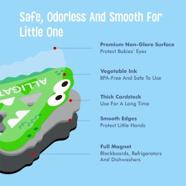 Magnetic Uppercase Letters and Numbers, Educational Learning Tool for Kids Word Recognition 39 Pieces Magnets Include 26 Colorful Alphabet Letters, 10 Numbers and 3 Symbols,Toddlers 3 4 5 Years Old