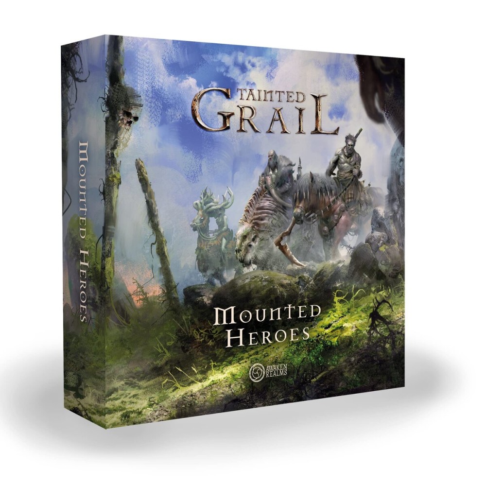 Awaken Realms Tainted Grail Mounted Heroes Miniatures COMPONENT UPGRADE - Enhance Your Gameplay with Detailed Components! Ages 14+, 1-4 Players, 2-3 Hour Playtime, Made by Awaken Realms