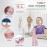 TOVENDOR Electric Water Dental Flosser Teeth Pick, Cordless Flossers Oral Irrigator IPX7 Waterproof 300ML Rechargeable Travel Water Teeth Cleaner with 5 Tips for Home Braces Care Gums Deep Cleaning