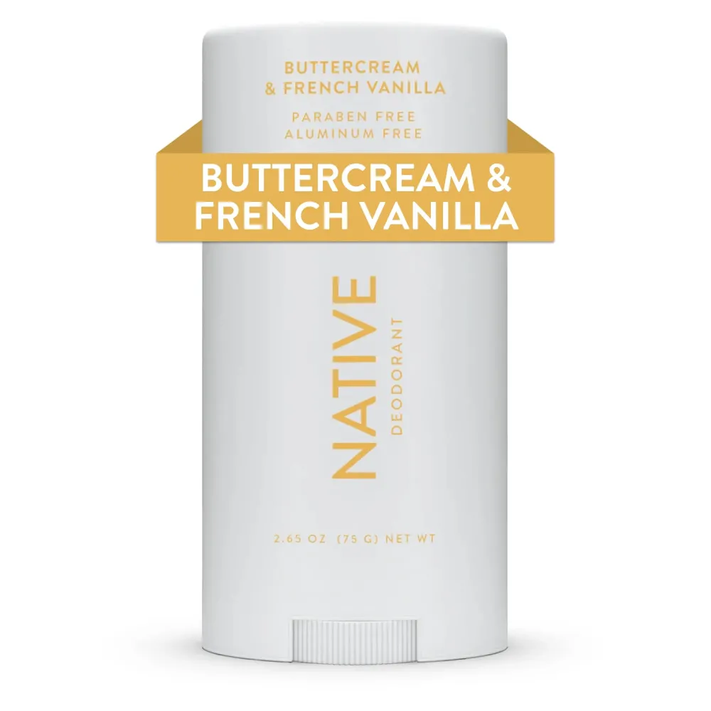 Native Deodorant Contains Naturally Derived Ingredients, 72 Hour Odor Control | Seasonal Scents for Women and Men, Aluminum Free with Baking Soda, Coconut Oil & Shea Butter | Buttercream & Vanilla Native Deodorant Contains Naturally Derived Ingredients, 72 Hour Odor Control | Seasonal Scents for Women and Men, Aluminum Free with Baking Soda, Coconut Oil & Shea Butter | Buttercream & Vanilla