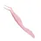 Pretty memory Eyelash Applicator Tool DIY False Curved Eyelash Extension Tweezer for Volume Lashes Application and Removal, Pink