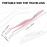 Pretty memory Eyelash Applicator Tool DIY False Curved Eyelash Extension Tweezer for Volume Lashes Application and Removal, Pink