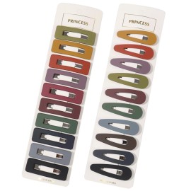 B.PHNE 20Pcs Hair Clips for Women, Matte Snap Hair Clip Barrettes for Girls,Cute Solid Candy Color Hair Accessories Hair Pins (SnapClip20A)