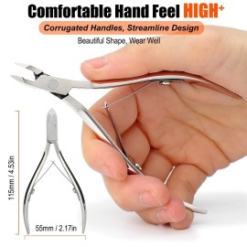 LePinko Professional Cuticle Trimmer kit, Super Sharp Dead Skin Clipper, Labor-saving Cuticula Remover for Fingernail Toenail, Manicure Pedicure Tool for Women Men, Home Salon Use, 7mm Jaw