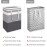 HomeHacks 2 Pack Large Laundry Baskets, Waterproof, Freestanding Laundry Hampers, Collapsible Clothes Hamper with Reinforced Handles in Laundry Room, College Dorm, Bathroom, Bedroom (Grey, 75Lx2)