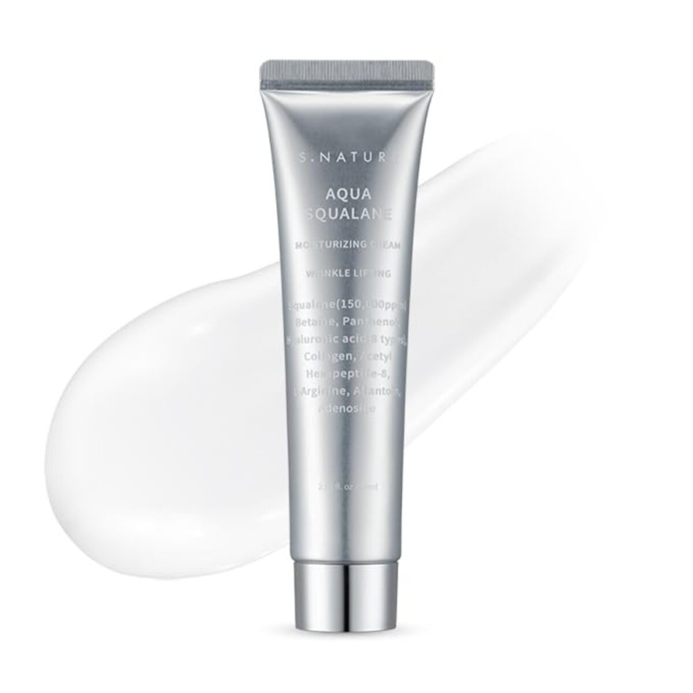 S.NATURE AQUA SQUALANE MOISTURIZING CREAM | Face Moisturizer for Dry and Sensitive Skin, Long-lasting Hydration, Pore Care Cream, Korean Skin Care (2.02 Fl Oz, 60ml) S.NATURE AQUA SQUALANE MOISTURIZING CREAM | Face Moisturizer for Dry and Sensitive Skin, Long-lasting Hydration, Pore Care Cream, Korean Skin Care (2.02 Fl Oz, 60ml)