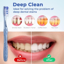 Oralphi Medium Toothbrushes for Adults, Whitening Toothbrush with Spiral Medium Bristles for Smoke Tea Coffee Stain, Deep Plaque Removal, Rounded Bristle Tips for Gentle Cleaning Oralphi Medium Toothbrushes for Adults, Whitening Toothbrush with Spiral Medium Bristles for Smoke Tea Coffee Stain, Deep Plaque Removal, Rounded Bristle Tips for Gentle Cleaning