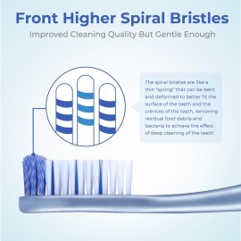 Oralphi Medium Toothbrushes for Adults, Whitening Toothbrush with Spiral Medium Bristles for Smoke Tea Coffee Stain, Deep Plaque Removal, Rounded Bristle Tips for Gentle Cleaning Oralphi Medium Toothbrushes for Adults, Whitening Toothbrush with Spiral Medium Bristles for Smoke Tea Coffee Stain, Deep Plaque Removal, Rounded Bristle Tips for Gentle Cleaning