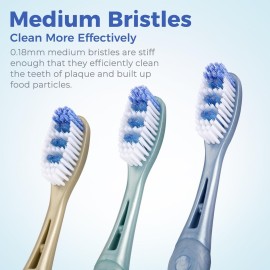 Oralphi Medium Toothbrushes for Adults, Whitening Toothbrush with Spiral Medium Bristles for Smoke Tea Coffee Stain, Deep Plaque Removal, Rounded Bristle Tips for Gentle Cleaning Oralphi Medium Toothbrushes for Adults, Whitening Toothbrush with Spiral Medium Bristles for Smoke Tea Coffee Stain, Deep Plaque Removal, Rounded Bristle Tips for Gentle Cleaning