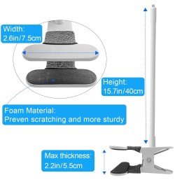 15.7 inches Baby Monitor Mount Compatible with HelloBaby HB65/HB6550/HB6550 pro/HB66/HB248,ANMEATE SM935E Baby Monitor Camera Flexible Clip Clamp Mount Long Gooseneck Arm 15.7 inches Baby Monitor Mount Compatible with HelloBaby HB65/HB6550/HB6550 pro/HB66/HB248,ANMEATE SM935E Baby Monitor Camera Flexible Clip Clamp Mount Long Gooseneck Arm