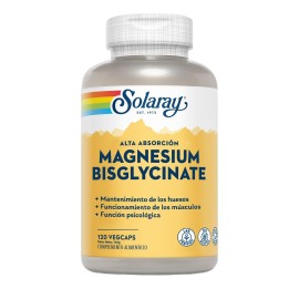 SOLARAY Magnesium Glycinate Capsules, Chelated Magnesium Bisglycinate w/BioPerine, Higher Absorption Magnesium Supplement - Bones, Muscles, Heart Support, Vegan (30 Servings, 120 VegCaps) SOLARAY Magnesium Glycinate Capsules, Chelated Magnesium Bisglycinate w/BioPerine, Higher Absorption Magnesium Supplement - Bones, Muscles, Heart Support, Vegan (30 Servings, 120 VegCaps)