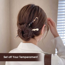 10 Pieces Acetate Hair Sticks Leopard Print Hair Pins, Tortoise Shell Hairpin Vintage Hair Chopsticks Retro Hairpins Disk, Hair Accessories for Women Girls (Vintage) 10 Pieces Acetate Hair Sticks Leopard Print Hair Pins, Tortoise Shell Hairpin Vintage Hair Chopsticks Retro Hairpins Disk, Hair Accessories for Women Girls (Vintage)