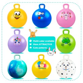 EVERICH TOY Hopper Ball, Clouds Hopping Toys for Kids, 18 Inch Bouncy Ball with Handle, Inflatable Bouncing Hoppity Hop Toys for Boys and Girls Gifts EVERICH TOY Hopper Ball, Clouds Hopping Toys for Kids, 18 Inch Bouncy Ball with Handle, Inflatable Bouncing Hoppity Hop Toys for Boys and Girls Gifts