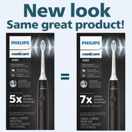 Philips Sonicare 4100 Rechargeable Electric Toothbrush, with Pressure Sensor, 2 Intensity Settings, SmarTimer and QuadPacer, 14-Day Battery Life, Black, Model HX3681/24 Philips Sonicare 4100 Rechargeable Electric Toothbrush, with Pressure Sensor, 2 Intensity Settings, SmarTimer and QuadPacer, 14-Day Battery Life, Black, Model HX3681/24