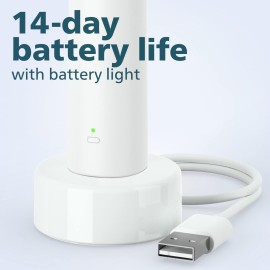 Philips Sonicare 4100 Rechargeable Electric Toothbrush, with Pressure Sensor, 2 Intensity Settings, SmarTimer and QuadPacer, 14-Day Battery Life, White, Model HX3681/23 Philips Sonicare 4100 Rechargeable Electric Toothbrush, with Pressure Sensor, 2 Intensity Settings, SmarTimer and QuadPacer, 14-Day Battery Life, White, Model HX3681/23