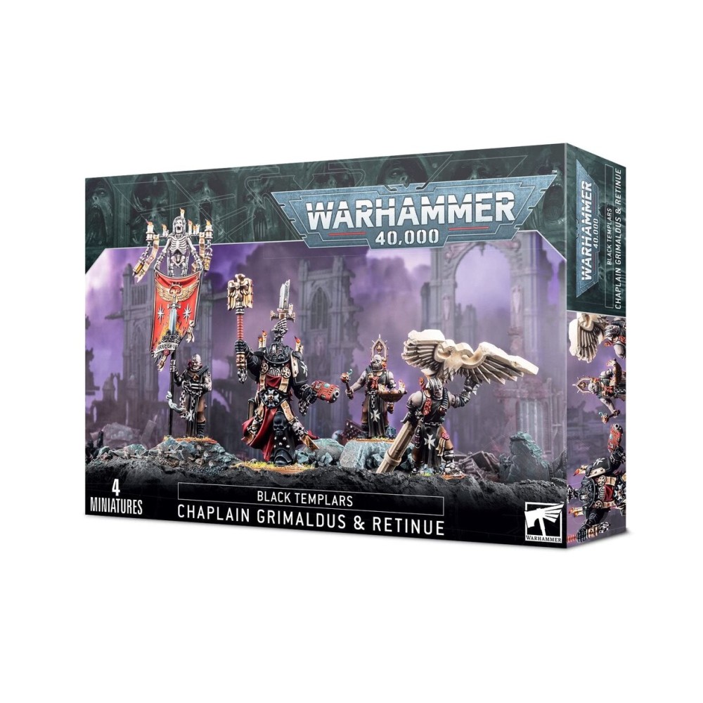 Games Workshop - Warhammer 40,000 - Black Templars: Grimaldus & Retinue Games Workshop - Warhammer 40,000 - Black Templars: Grimaldus & Retinue