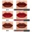 AMY\'S DIARY 3Pcs Dark Red Brown Matte 24-Hour Liquid Lipstick Sets, Permanent Stay On Lipstick Lip Set Smudge Proof Matte Labial Mate For Women 24 Horas Originales(Set02)