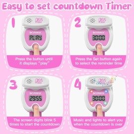 SKYROKU Potty Training Watch for Toddlers - Cute Toilet Shape, Music & Light Reminders, Countdown Timer, Rechargeable, Silicone Strap - Easy Setup & Safe for Kids SKYROKU Potty Training Watch for Toddlers - Cute Toilet Shape, Music & Light Reminders, Countdown Timer, Rechargeable, Silicone Strap - Easy Setup & Safe for Kids