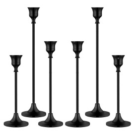 BEZURA Candlestick Holders Taper Candle Holder for Candlesticks Vintage Modern Decorative Candle Stick Long Holder for Fireplace Party Dining Home